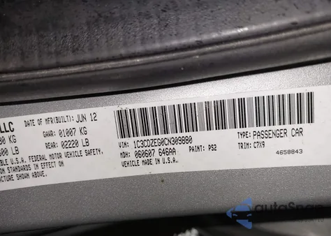 2012 Dodge Avenger Sxt Plus z USA, uszkodzony, nr VIN 1C3CDZEG0CN309880